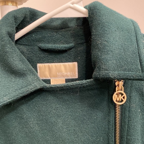 Michael Michael Kors dark green wool coat with golden hardware - Picture 5 of 5